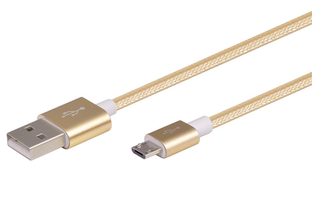 USB2.0 AM TO MICRO BM(Aluminium Braiding)